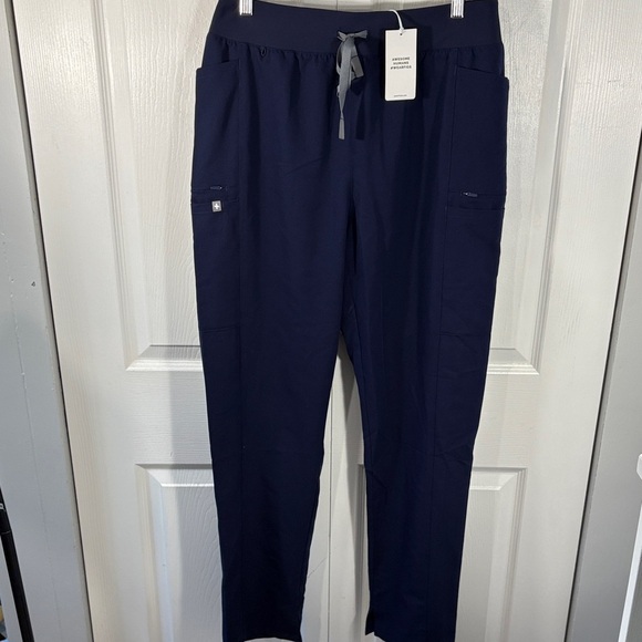NWT Figs mayfair Deep Blue Cargo Pants - Picture 1 of 9
